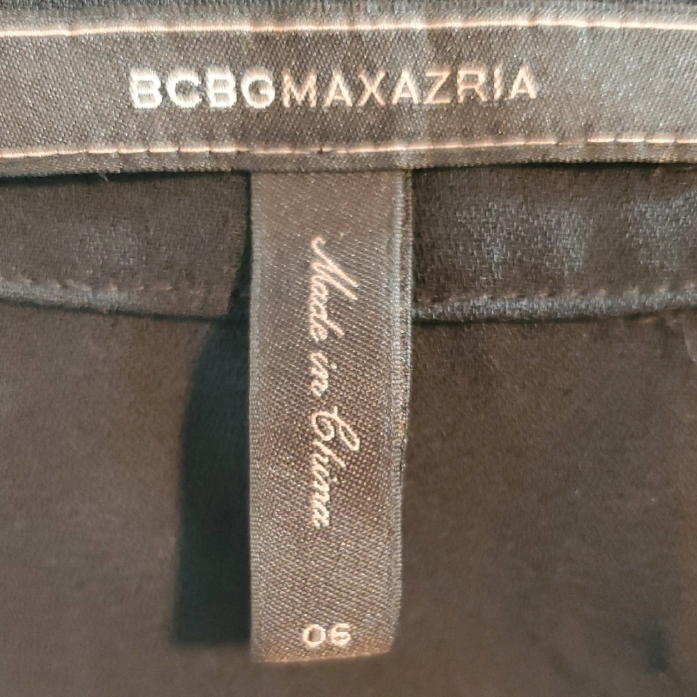 BCBGMaxAzria Black Midi 3/4 Sleeve Dress Size 6 - Picture 2 of 12
